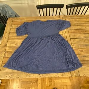 Blue comfortable shift dress